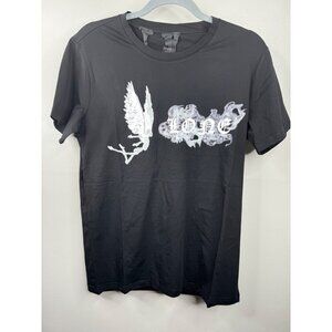 NWT Vlone  No Smoking Tee Double graphics Black Tee Size 2XL XXL